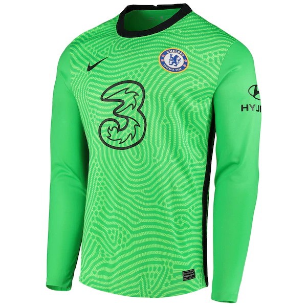 Thailande Maillot Football Chelsea ML Gardien 2020-21 Vert